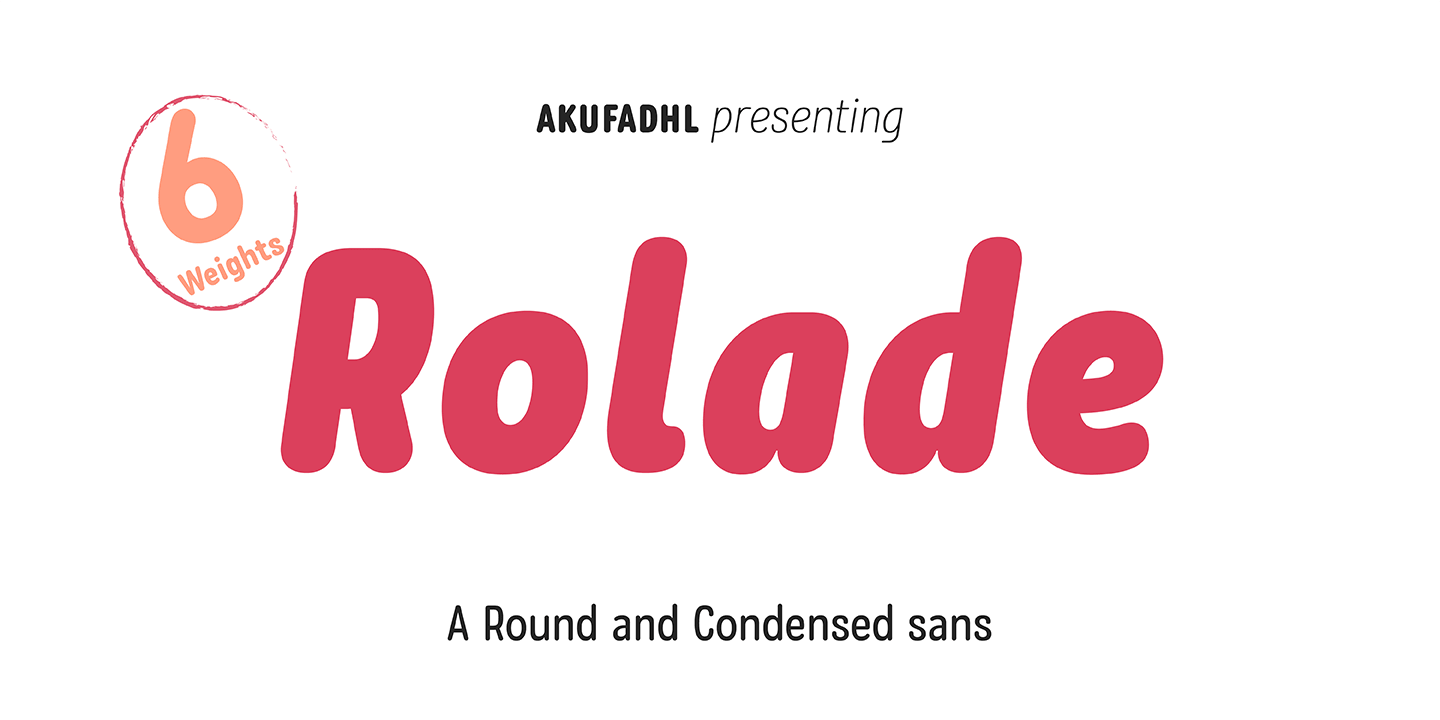 Пример шрифта Rolade #1